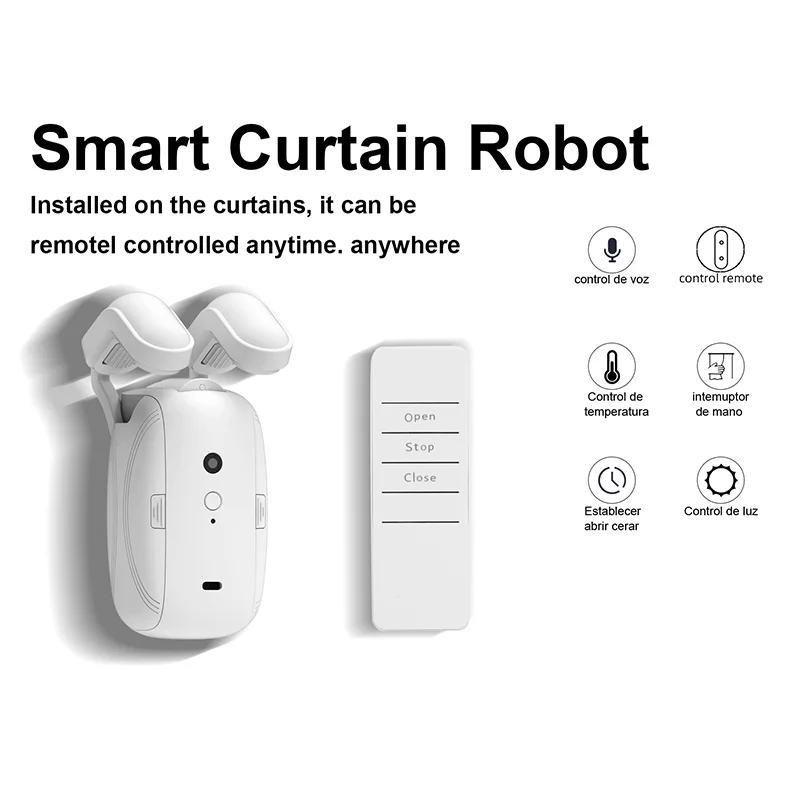 Smart curtains Automatic curtain robots Remote control Electric switch robots Control the light sensor Suitable for Roman rods