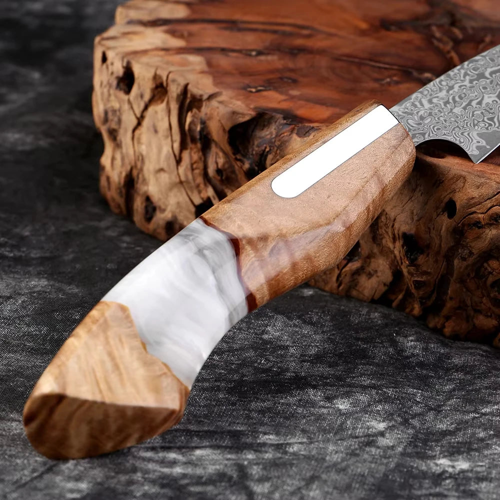 XITUO Premiu Kitchen Knife Set 1-6PCS,Japanese Damascus Steel Chef Knife Set,Chef,Santoku,Nakiri,Bread, Boning&Utility Knives