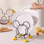 1 Piece Kitchen Stove Insulation Rack, Mickey Kitchen Storage Rack, Bowl Rack, Pot Rack, Cutlery Rack, Multifunctional