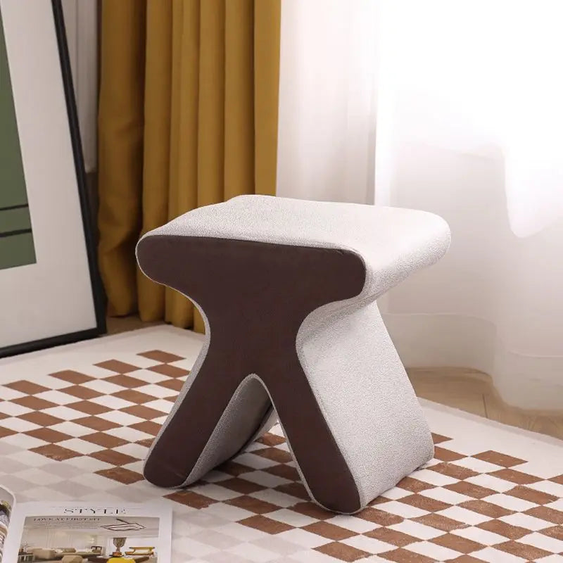 Creative Technology Cloth Stool Nordic Light Luxury Dressing Room Small Stool for The Entrance Living Room