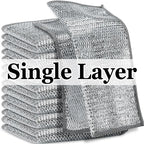 10-100pcs Steel Wire Rags Cloth Home Kitchen Pot Pan Dishwashing Double-sided Dishcloth Cleaning Cloths Scrubber Towel Wholesale