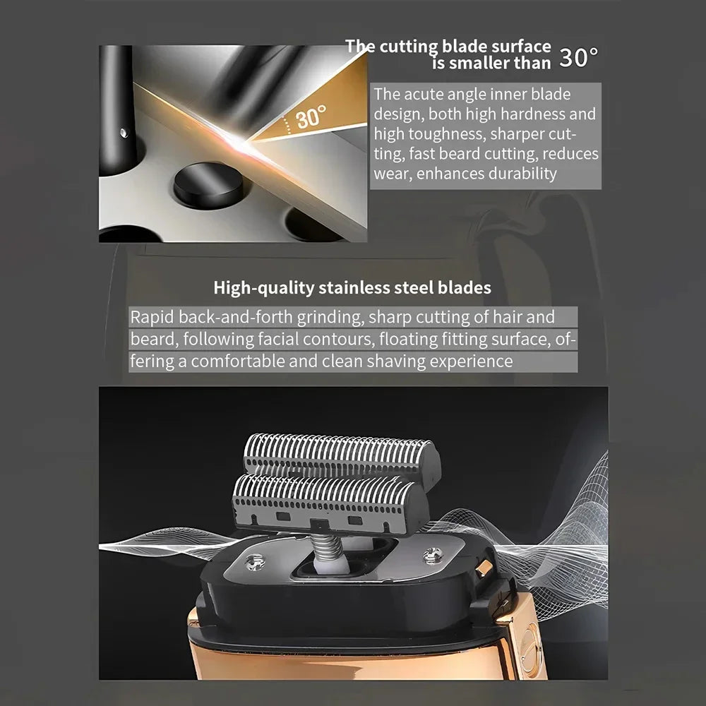 Kemei Tx1 Rechargeable Metal Housing Electric Shaver For Men Hair Beard Electric Razor Bald Head Shaving Machine Barber Tool