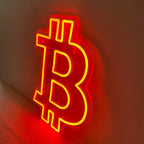 Bitcoin Neon Sign Custom Led Neon Light for Home Wall Art Decor Business Neon Logo Trader Wall Decor Man Cave Game Room Sign