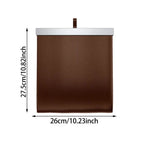 Car Backseat Hanging Garbage Bin PU Leather Vehicle Garbage Organizer Foldable Trash Can Car supplies For Car SUV Truck