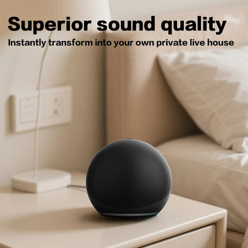 Alaxe Wireless Bluetooth Speaker with 360° Surround Sound IPX4 Waterproof Speaker RGB Lights Portable Subwoofer for Party Travel