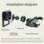For Audi A6 C6 4F 2005-2011 Mobile Car Holder Fixed Bracket Base Special Car Phone Mount Wireless Charging Car Accessories