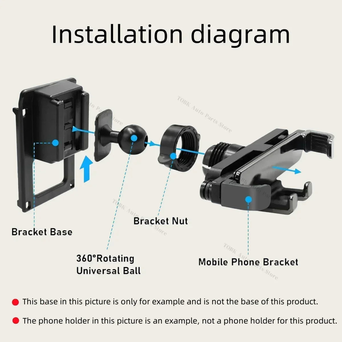 For Audi A6 C6 4F 2005-2011 Mobile Car Holder Fixed Bracket Base Special Car Phone Mount Wireless Charging Car Accessories