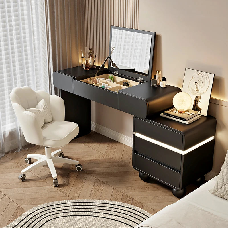 Vintage Trendy Vanity Dresser Modern Nordic Italian Unique Makeup Table Minimalist Elegant Aesthetic Vestidores Hotel Furniture