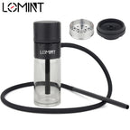 LOMINT Portable Cup Hookah Shisha Set With Glass Base Car Narguile Chicha Full Complete Gift Box Packing