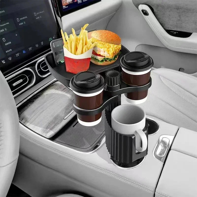 Car Cup Holder Expander 360° Rotating Beverage Coffee Holder Phones Stand Multi Functional Durable and Stable Car Cup Holder