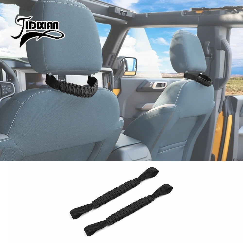 JIDIXIAN Car Seat Headrest Grab Handle for Jeep for Dodge for Ford F150 for Jimny for Chevrolet for GMC for Chrysler for 4Runner
