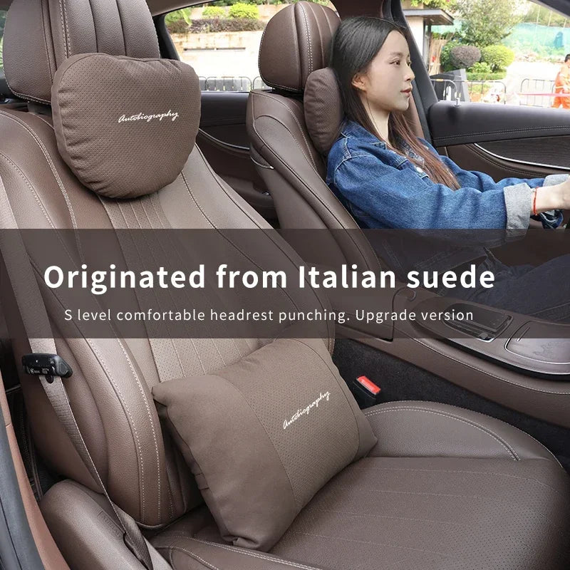 Car Interior Headrest Waist Rest For Land Rover Autogiography Auto Headrest Neck Support Seat Lumbar Cushion Soft Neck Pillow