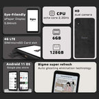 Bigme Hibreak ereader, 5.84'' e-ink eBook reader, 36-level adjustable front light, Android 11 open system, dual camera e-book