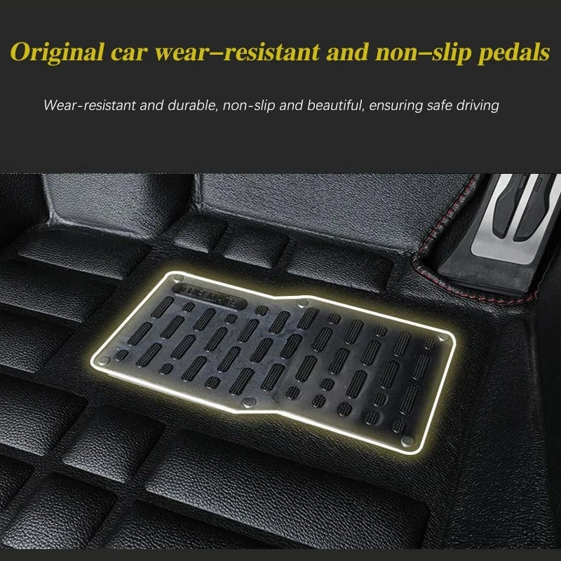 Car LHD Floor Mats for Honda HR V 2016~2022 HR-V HRV RU Vezel Leather Panel Liner Carpet Custom Foot Part Inner Rug Accessories