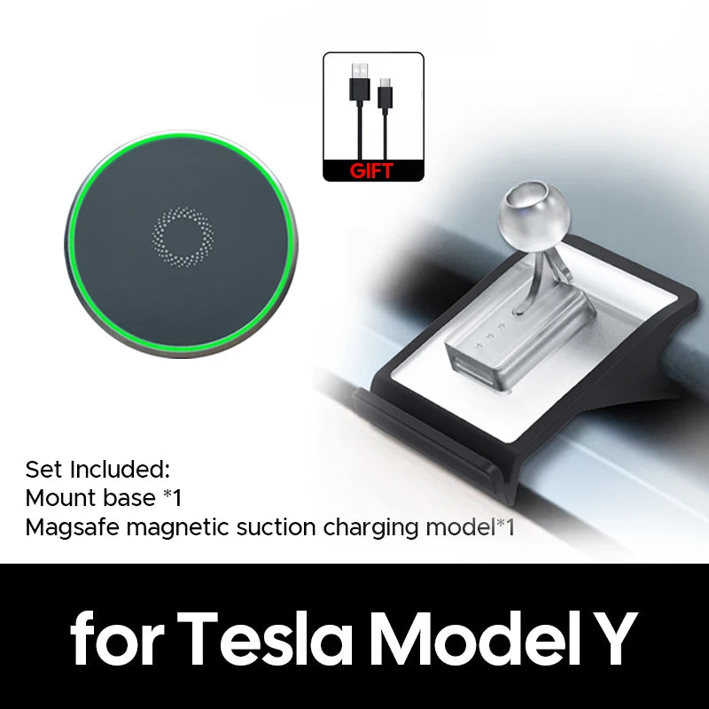 Cell Mobile Phone Holder Noiseless Gravity Support Mount Bracket Vent Clip Air Outlet Stand Base For Tesla Model Y 2020-2024