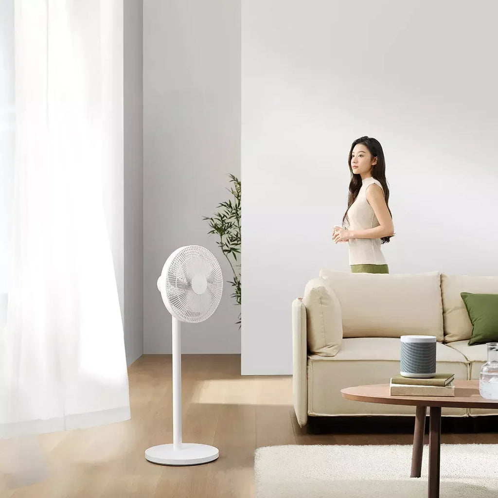 XIAOMI MIJIA Smart DC Frequency Conversion Standing Fan 1X Upgraded Version，Support Power Bank Power Supply，Support MIJIA APP