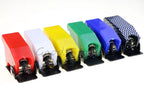 1PCS Auto Car Boat Truck Illuminated Led Toggle Switch's Safety Aircraft Flip Up Cover Guard Red Blue Green Yellow White