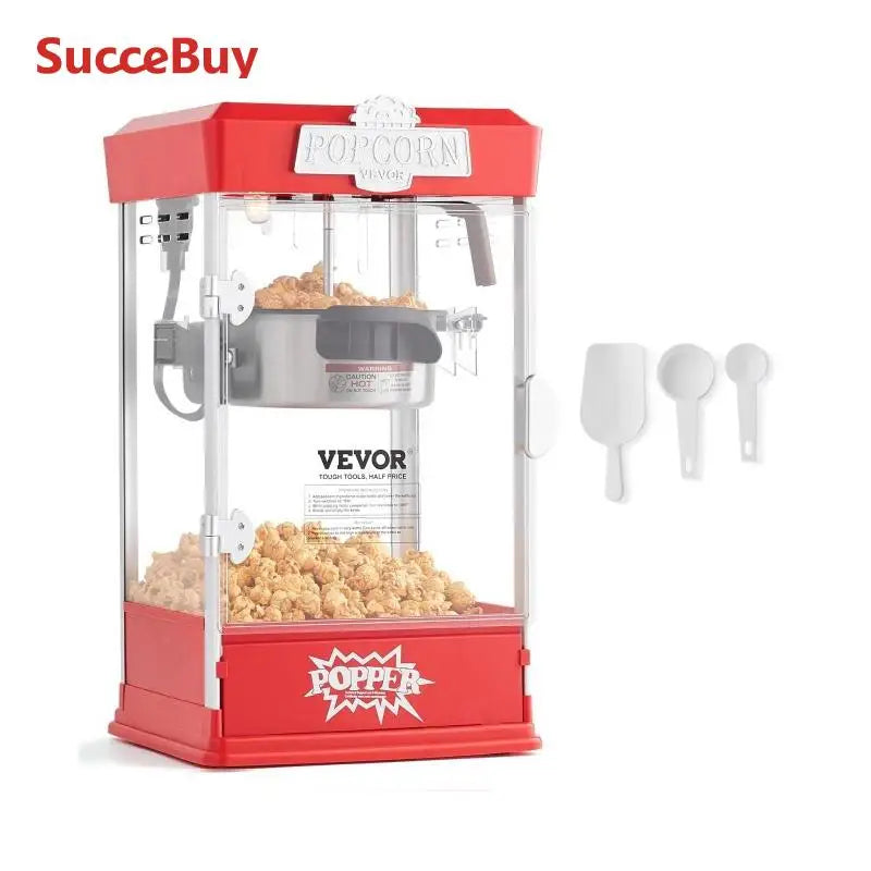 SucceBuy 4Oz Popcorn Maker Commercial Popcorn Machine Countertop Popcorn Maker Includes Tabletop Popcorn Maker 1.5 Gal per Batch