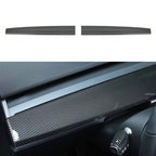 for Tesla Model Y 3 ABS Carbon Fiber Center Console Wrap Cover Kit Dashboard Armrest Door Side Trim Sticker Interior Accessories