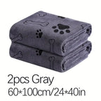 2-Pack Soft Microfiber Dog Towels - Quick Dry, Super Absorbent for Pet Bath & Grooming | AlluCanFind