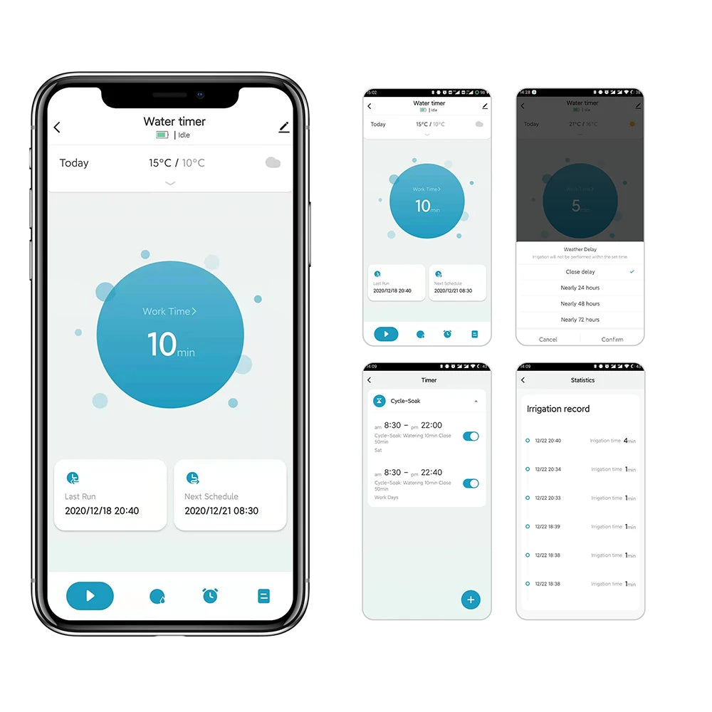 Smart Garden Watering Timer Wifi Automatic Drip Irrigation Controller Water Valve Garden Automatic Watering System