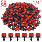 OASIS 30-1000PCS 4/7mm Garden Irrigation Nozzle Adjustable Dripper Watering Sprinkler Emitter Micro Drip Balcony Yard Greenhous