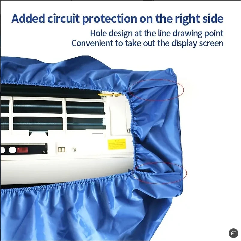 Summer Large Air Conditioning Cleaning Cover Kit 36000BTU Hanging AC Reusable Thickened Dust Water Bag Support Plate Cleaner