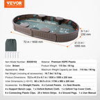 SucceBuy Sandbox with Cover in Square Sand Box Sand Pit with 4 Corner Seating and Bottom Liner Kids Sandbox for Outdoor for Kids