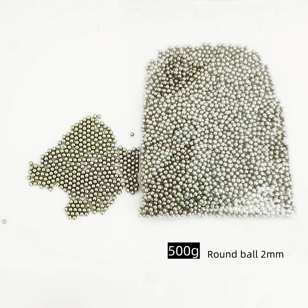 500g Stainless Steel Polished Beads Tumbling Media Pins Burnishing Media ,Rough Polishing  Precision Steel Balls solid Ball