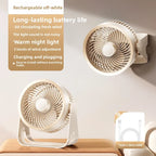 2025 New Multifunctional Electric Fan Circulator Wireless Portable Hom
