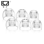 KZ LS01 IEM Ear Tips High-Transparency Liquid Silicone Earplugs High Soft S/M/L Size 3 Pair for Hifi In-Ear Monitor IEM Earphone