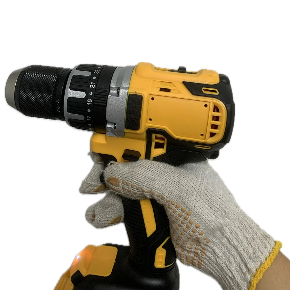 Fit For Dewalt 20V Battery Brushless Hammer Drill 3in1 Electric Screwdriver Cordless Impact Drill  Power Tools