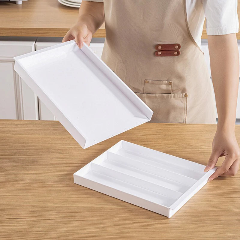 Silverware Drawer Organizer Expandable Cutlery Organizer Utensil Tray for Kitchen Organizers Flatware Tray Kitchen Holder Shelf