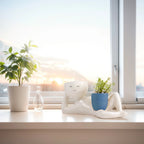 Relaxing Person Holding Pot Planter with Drainage Hole Kinky Planter Ornament Penis Body Vase Decor for Succulents Cactus
