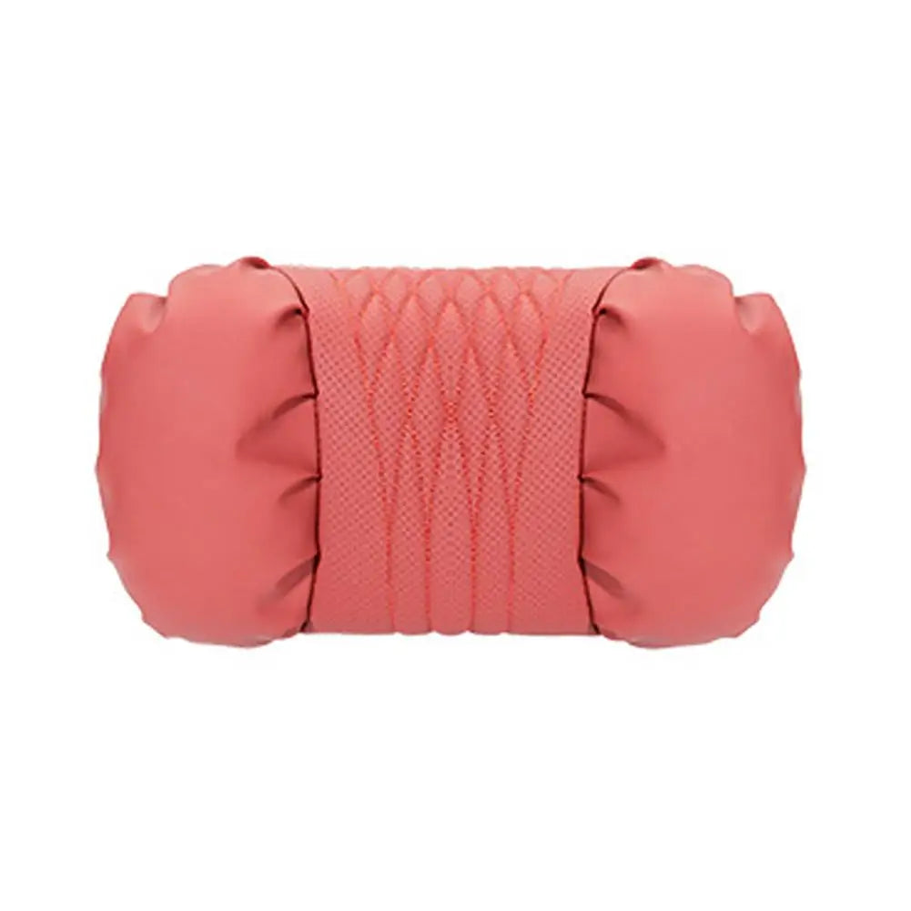 Summer Car Headrest Lumbar Nappa Leather Support Pillow Set Soft Comfortable Breathable Car Neck Pillows Car Seat Accessories