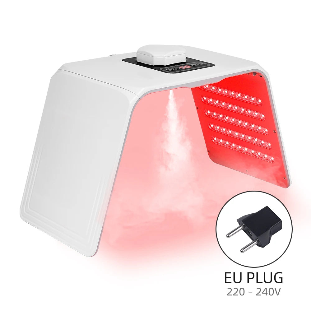 7-Color LED Photon Red Light Therapy & Nano Spray Facial Rejuvenation Device