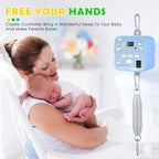 Electric Baby Swing Controller, 2-Piece Spring and Remote Control Motor Spring Cradle Adjustable Timer Up to 20kg  Baby Cradle