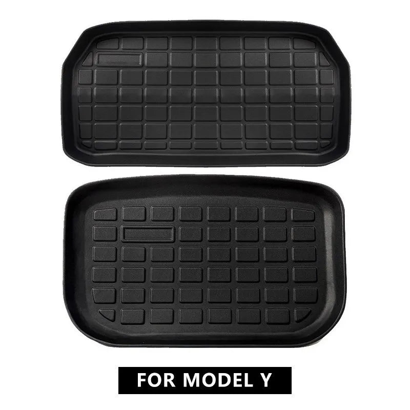Front Rear Mat For Tesla Model Y 2023 TPE Cargo Pad Model 32017-2023 3D Waterproof Tray Storage Pads Mats Car Accessories