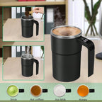 New USB Rechargeable Automatic Magnetic Cup Electric Coffee Milk Self Mixing Mug Home IP67 Waterproof Food Safe 380ML Coffee Mug