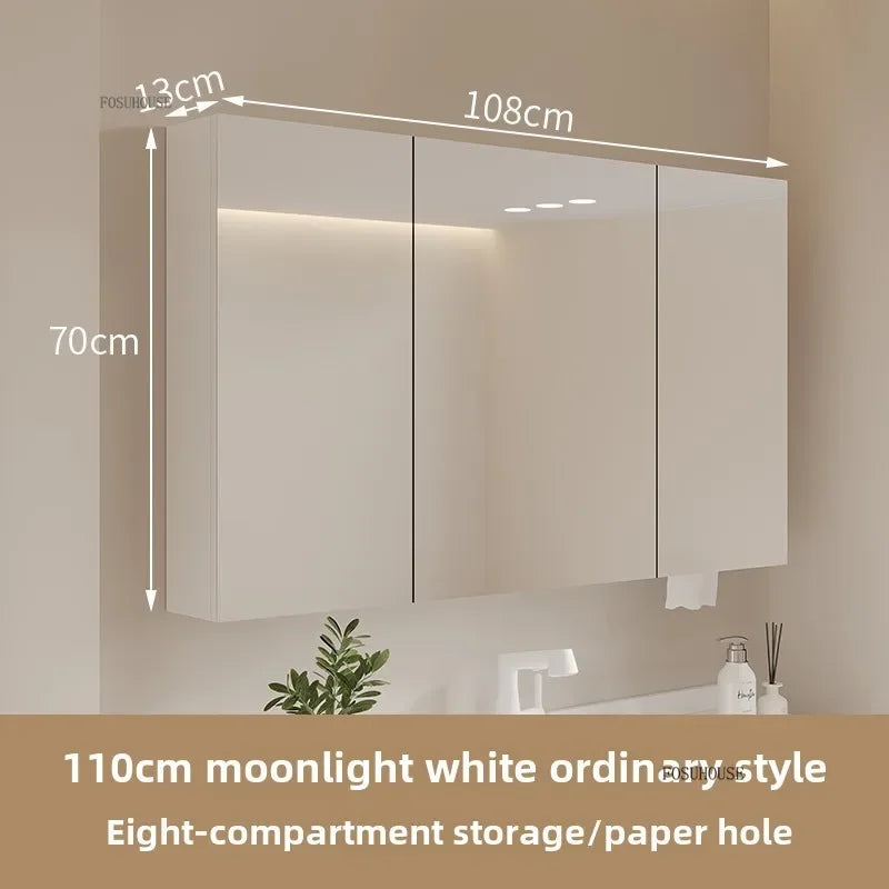 Bathroom Wall Mounted Mirror Cabinet Modern Smart Bathroom Cabinets with Mirror Creative Bathroom Storage Cabinet Home Furniture