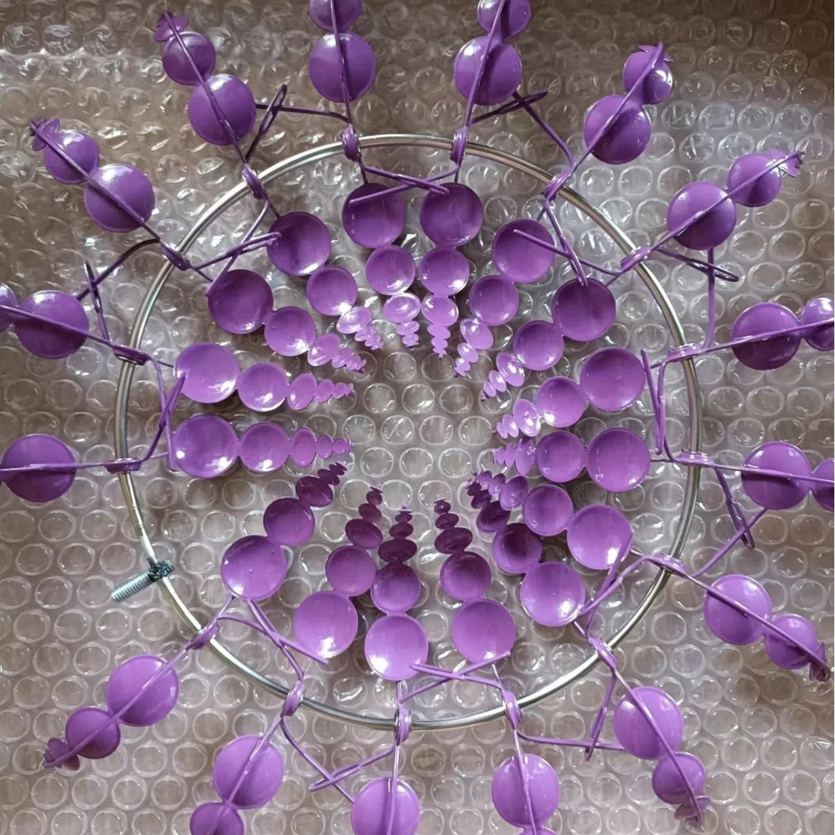 Creative Courtyard Garden Lawn Decoration Unique Wind Collector Magical Kinetic Energy Metal Windmill Rotator