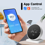 Beok 433MHZ Wireless Thermostat for Gas Boiler Tuya Smart WIFI Temperature Controller for Room Heating Battery Thermoregulator