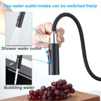 kitchen faucet with a pull - down sprayer， Without Deck Plate,Fit for kitchen sink or laundry sink