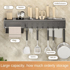 Tool-free Kitchen Shelf, Kitchen Accessories, Multifunctional Wall-mounted Chopstick Holder, Storage for Knives and Tools