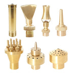 1/2" 3/4" 1" Brass Swimming Pool Decorative Fountain Nozzles Head for Outdoor Music Water Fountain Waterfall Garden Decoration