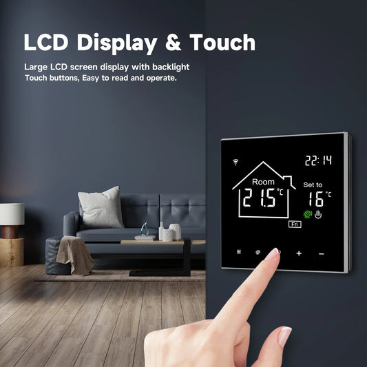 WiFi Tuya Smart Thermostat LCD Display Touch Screen for Electric Floor Heating Water/Gas Boiler Temperature Remote Controller