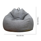 Lazy Sofas Cover Large Bean Bag Cover Without Filler Breathable Adult Child Tatami Living Room Decorative Cover