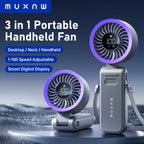 MUXNW 3 in 1 Portable Handheld Fan: Mini Personal Fan 3600mAh Recharge