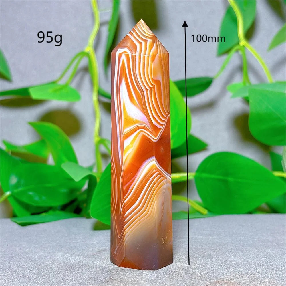 Carnelian Tower Crystal Natural Stone Quartz Home Decoration Minerals Reiki Craft Gifts Energy Healing Meditation Spiritual Love