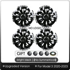 4PCS Hub Cap Performance Replacement Wheel Cap Rim Cover Hubcap Full Cover Accessories for Tesla Model 3 19 Inch 2020 2021 2023